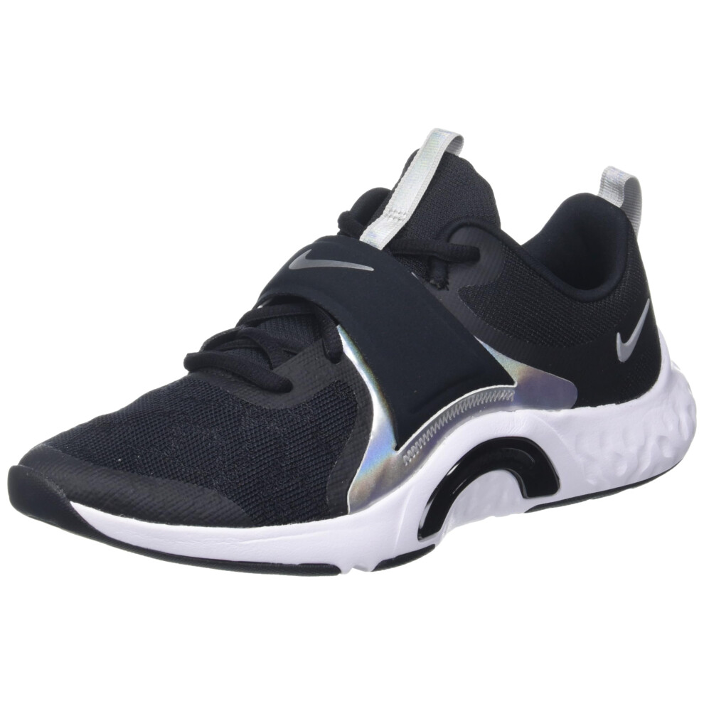 NIKE Women's Sneaker  Black Multi Color White  5.5