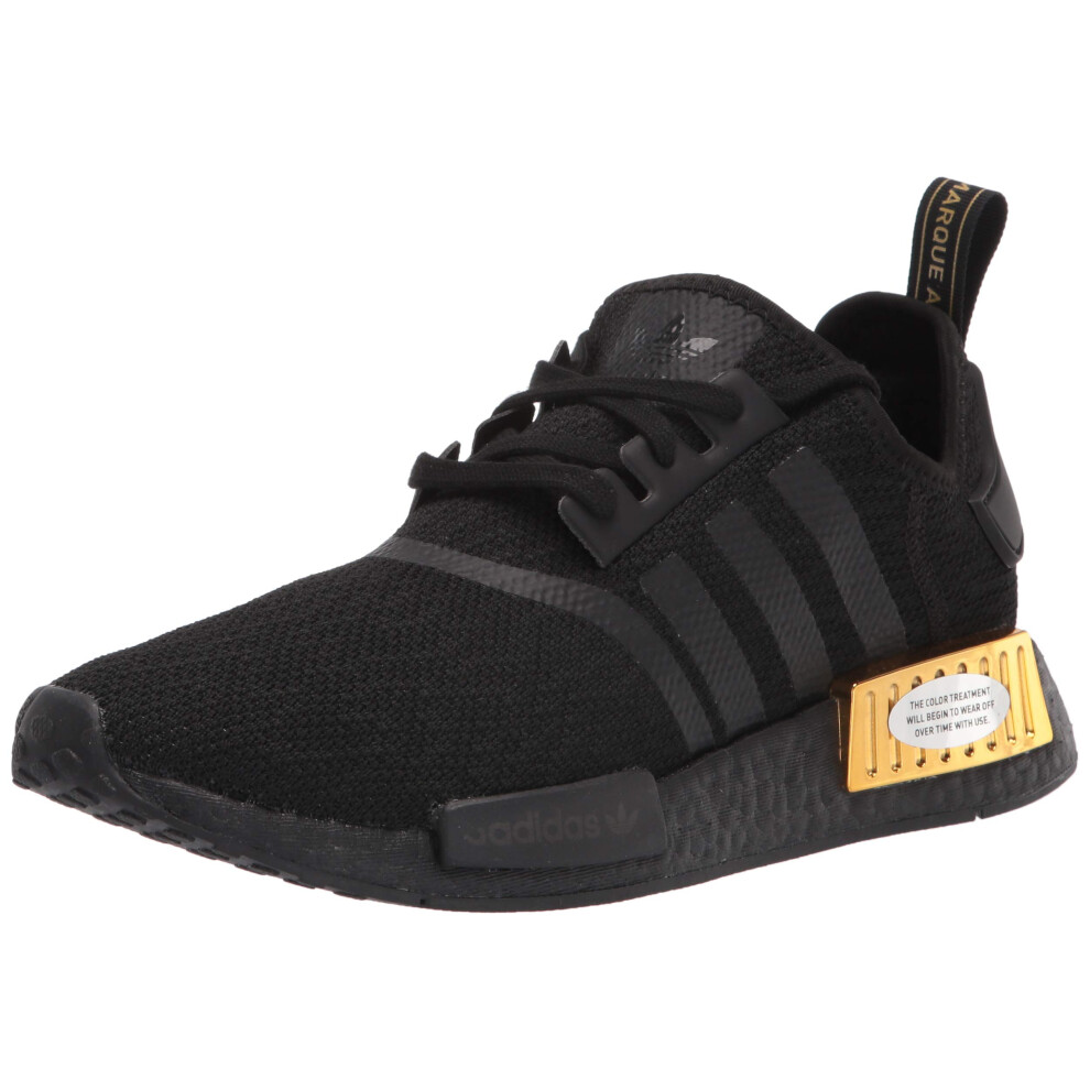 adidas Originals womens Nmd_r1 Sneaker  Black/Black/Gold Metallic  7.5