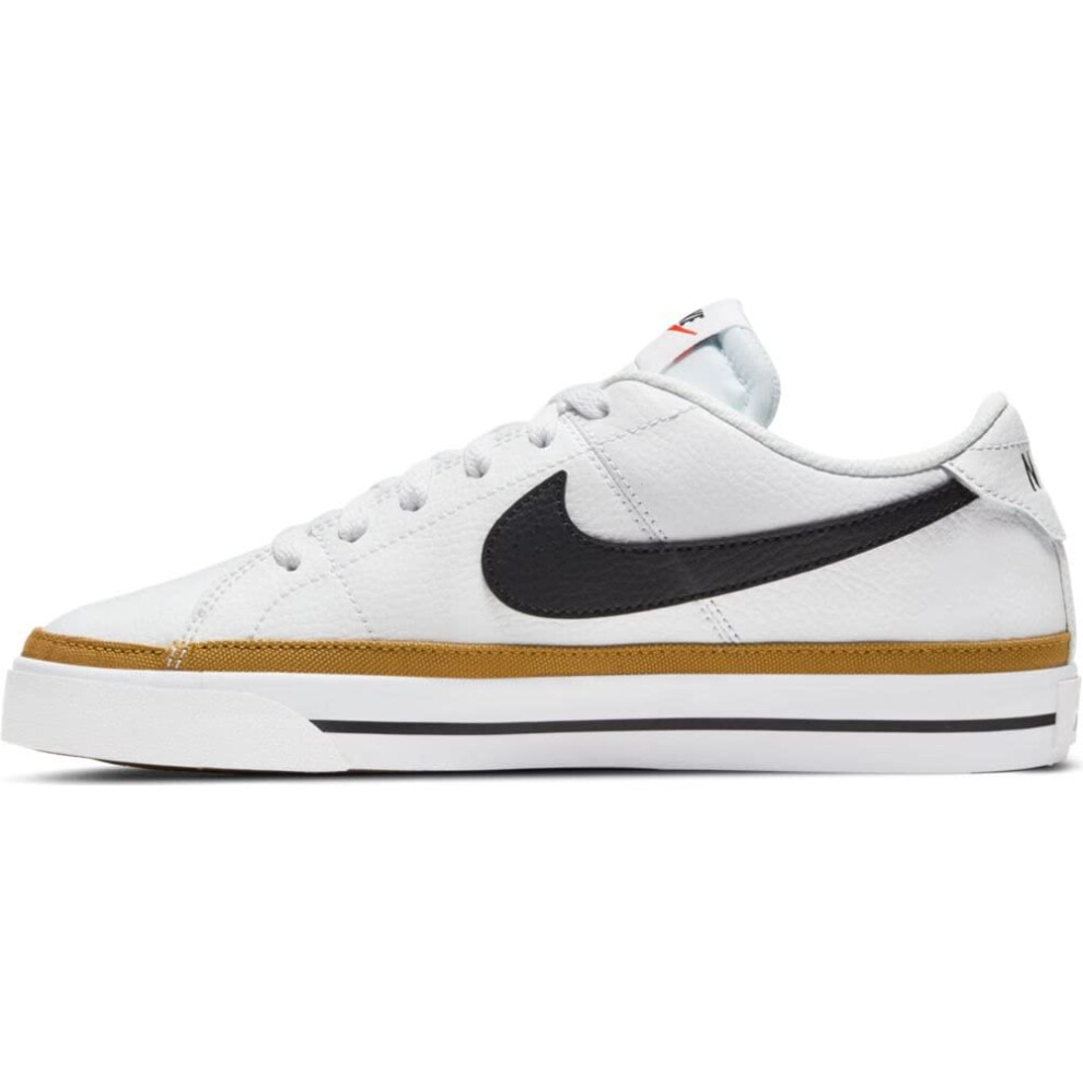 NIKE Women's Court Legacy Sneaker  White/Desert Ochre/Team Orange/Blac