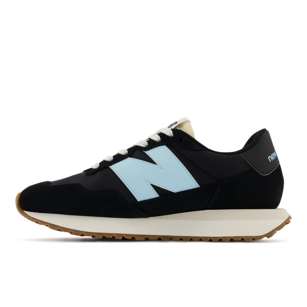 New Balance Women's 237 V1 Classic Sneaker  Black/Bleach Blue  5