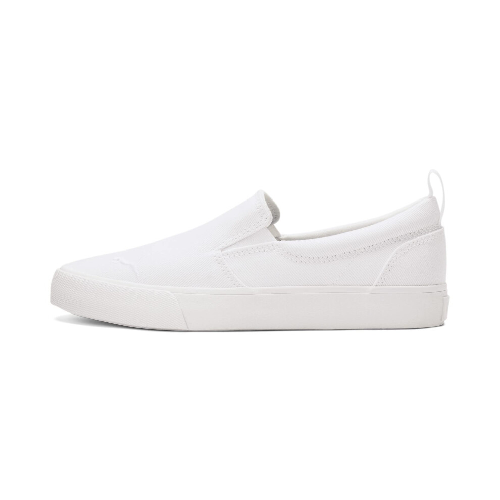 PUMA Bari Slip-On Women's Slip On 7 B(M) US White-Silver