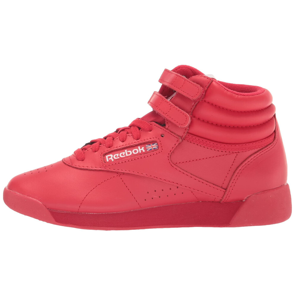 Reebok Women's Freestyle Hi High Top Sneaker  Vector Red/White  7