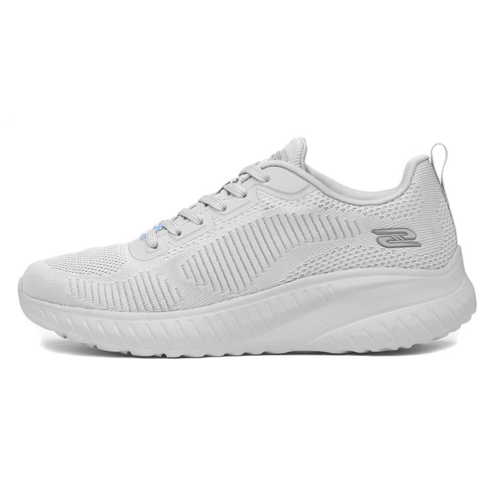 Skechers womens Sport - Squad Chaos - Face Off  Light Gray  8.5