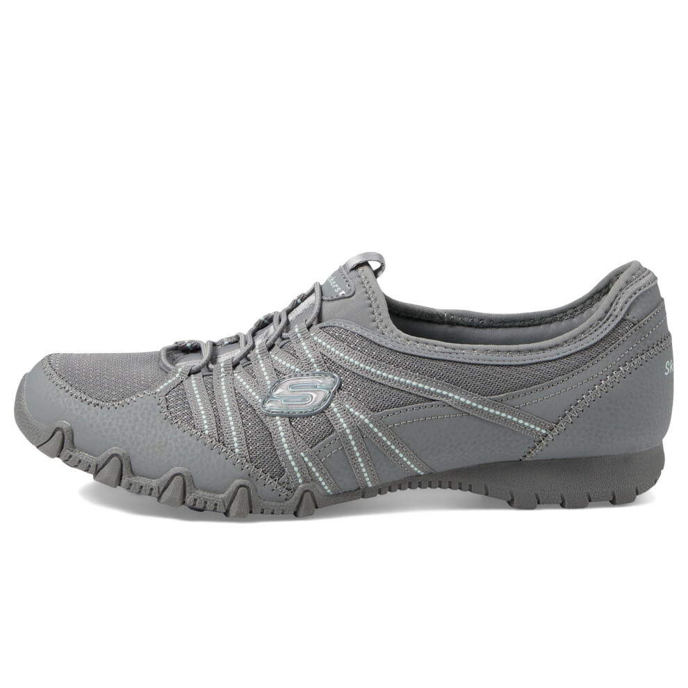 SKECHERS Women's Bikers LITE-RELIVE Sneaker  Grey  9