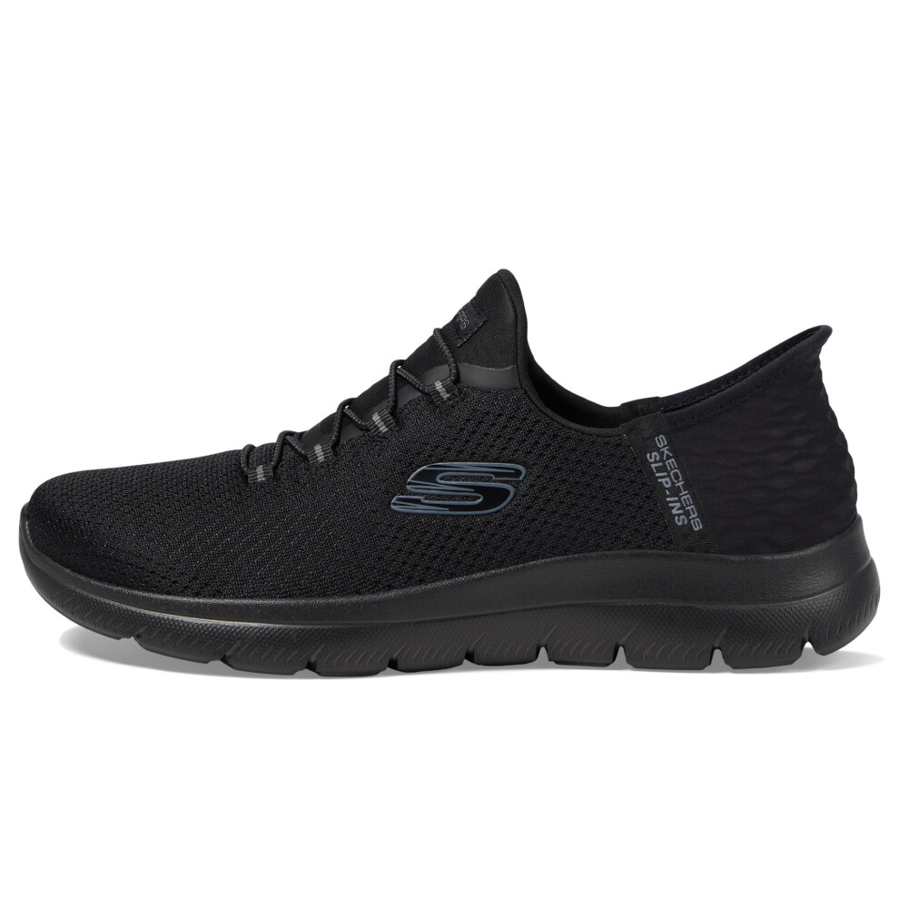 SKECHERS Women's Hands Free Slip-Ins Summits Girls Night Sneaker  Blac