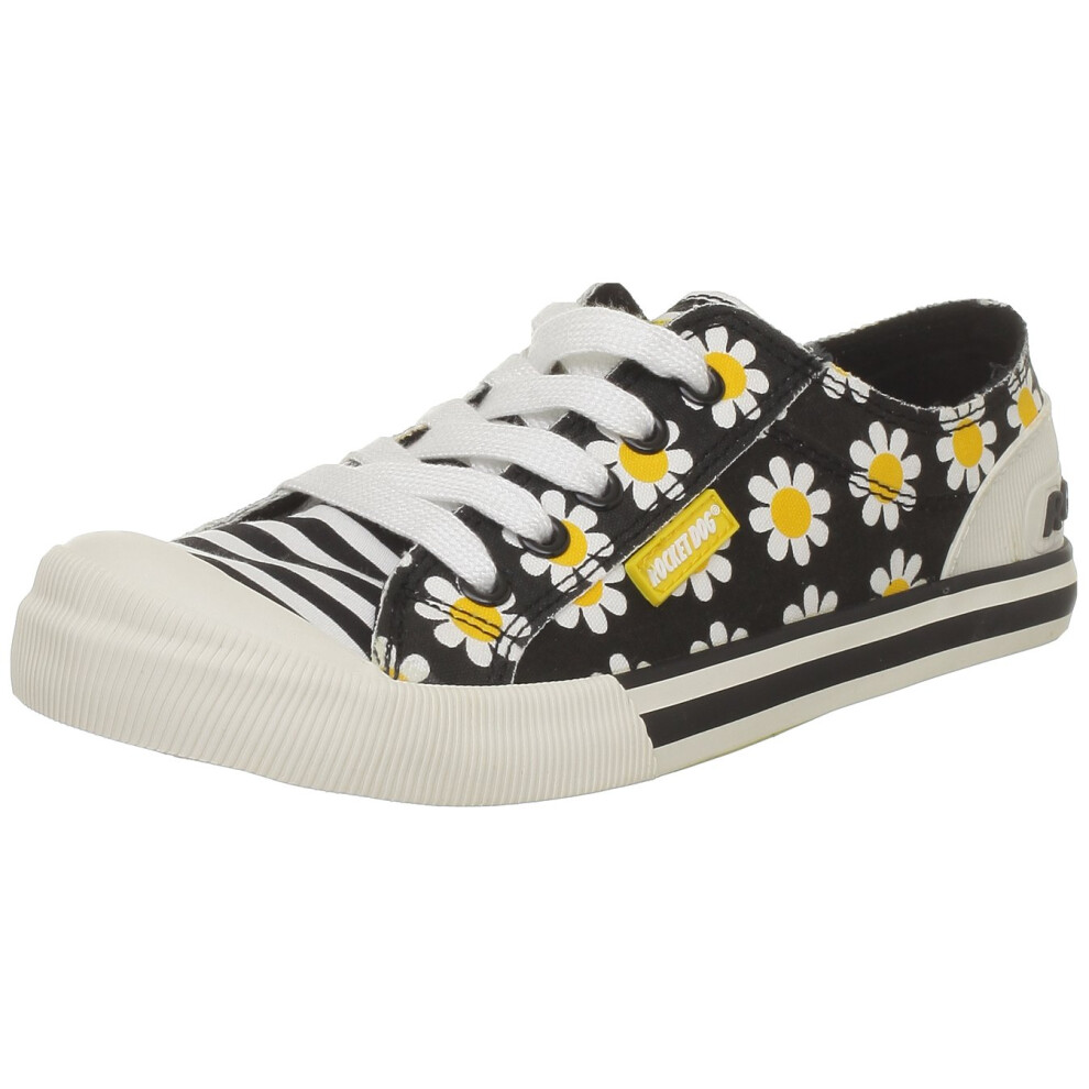 Rocket Dog Women's Jazzin' Trainers  Black Daisy  7