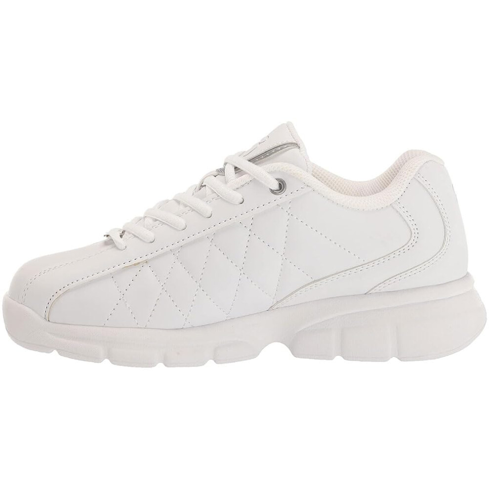 Fila Womens Fulcrum 3 Sneaker  White/White/Metallic Silver  8