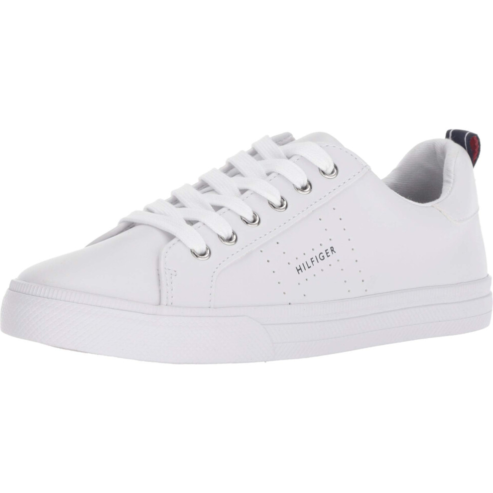 Tommy Hilfiger Women's LELITA Sneaker  White/Blue  6.5