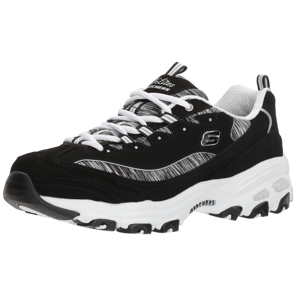 Skechers Sport Women's Dlites Interlude Sneaker black/white 7 M US