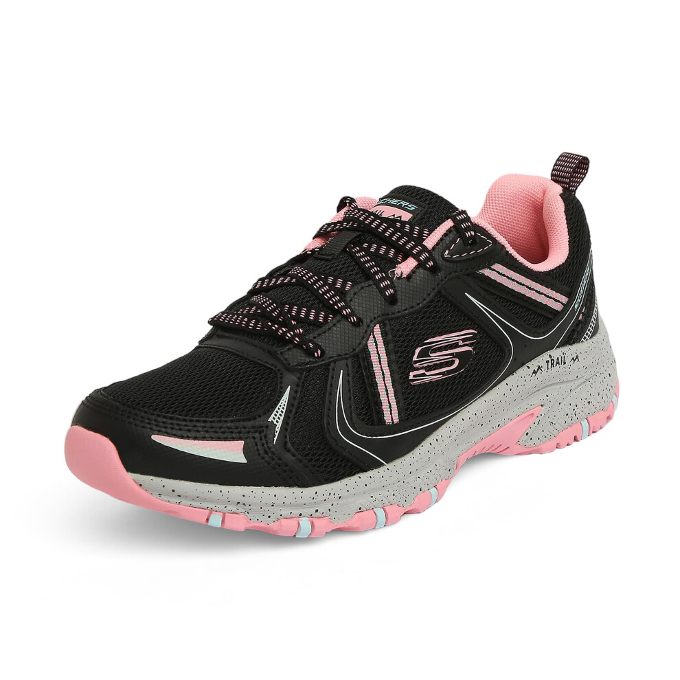 Skechers Women's Hillcrest Sneaker  Black/Hot Pink  8.5