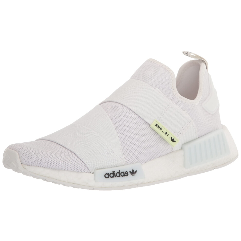 adidas Women's NMD_r1 Sneaker  White/White/Black  7