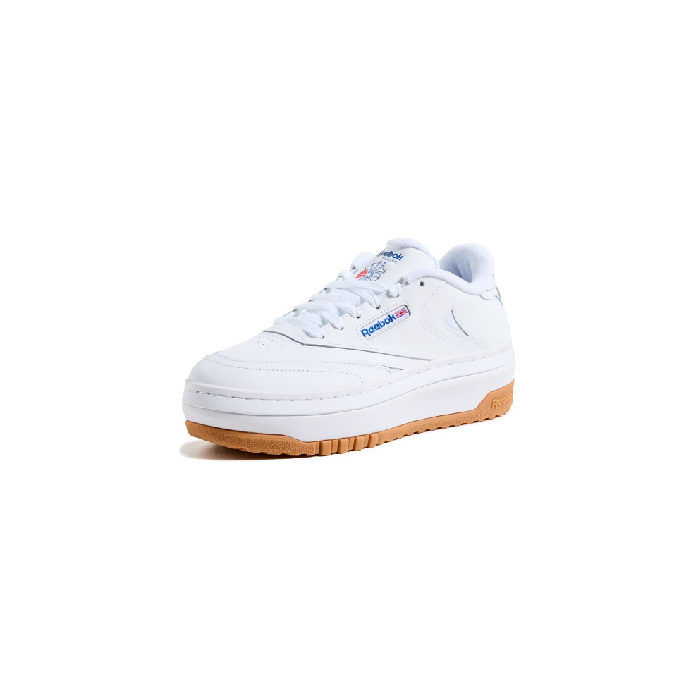 Reebok Women's Club C Extra Sneaker  FTWR White/FTWR White/Vector Blue