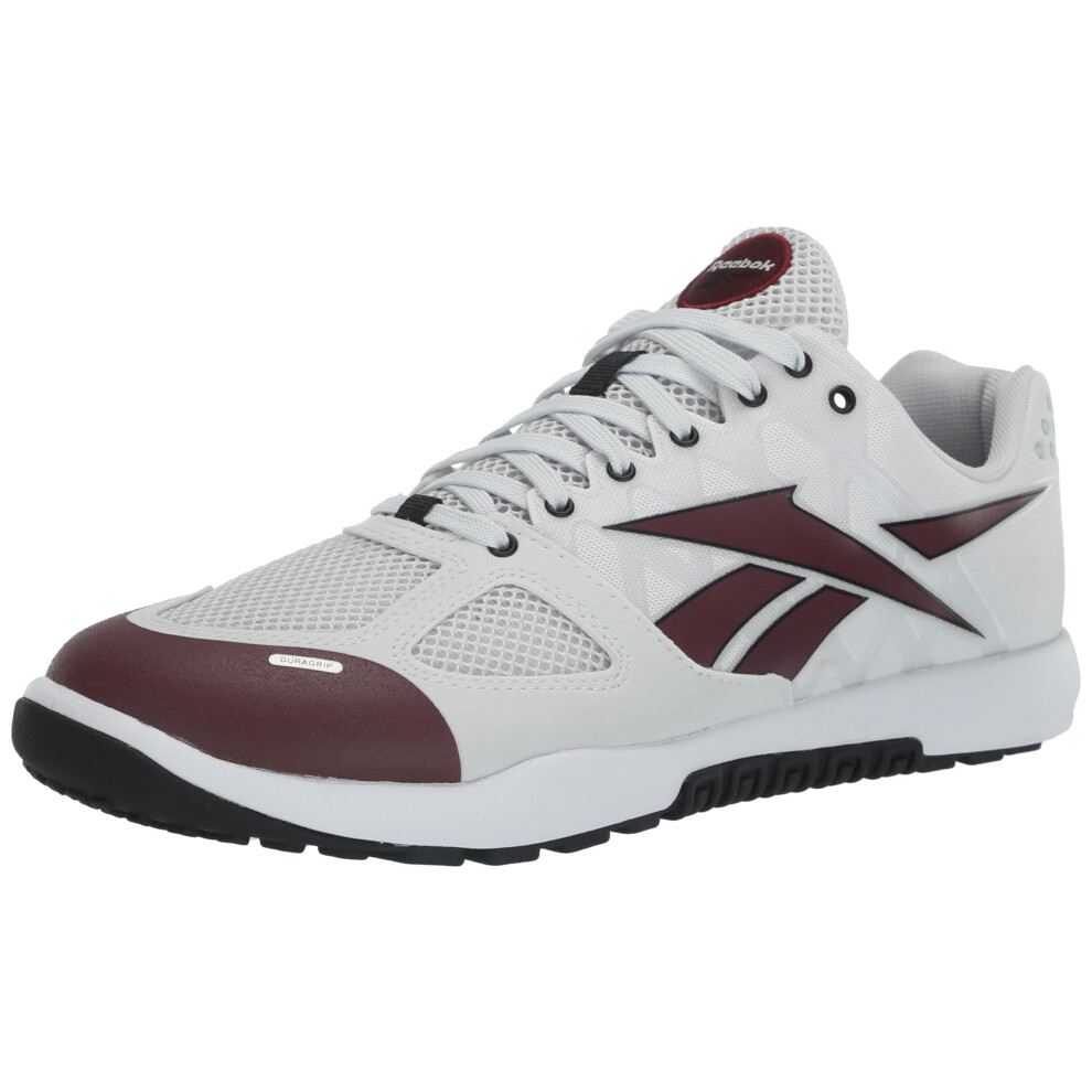 Reebok Women's Nano 2.0 Sneaker  Cold Grey/Maroon/Black  8.5