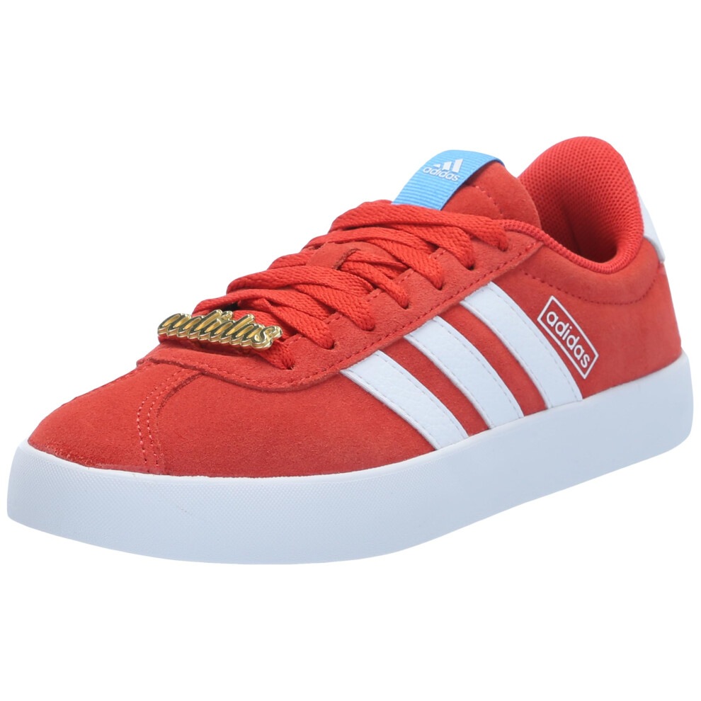 adidas Women's VL Court 3.0 Sneaker  Bright Red/White/Blue Burst  8