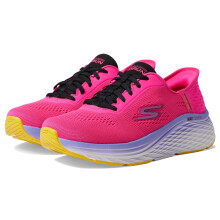 Skechers Dames Max Cushioning Elite 2.0 Solace Hands-Free Slip-Ins Sneakers, Framboos, 8.5