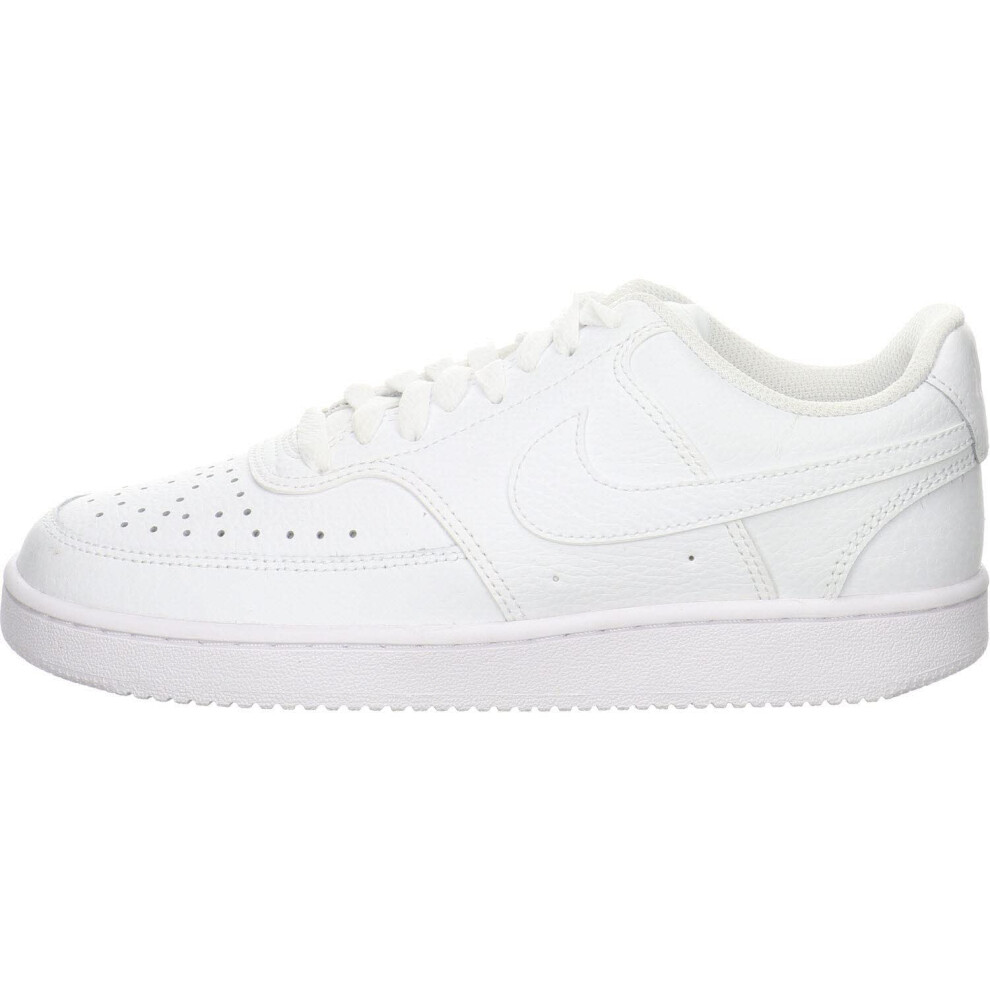 Nike Women's Court Vision Low Sneaker  White/White-White  8 Regular US