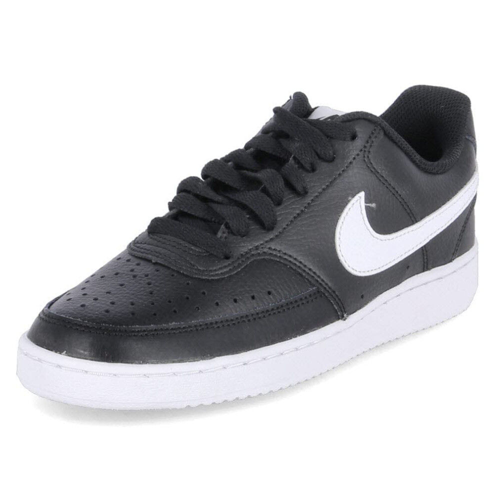 Nike Women's WMNS Court Vision Low Sneaker  Black/White  6.5 Regular U