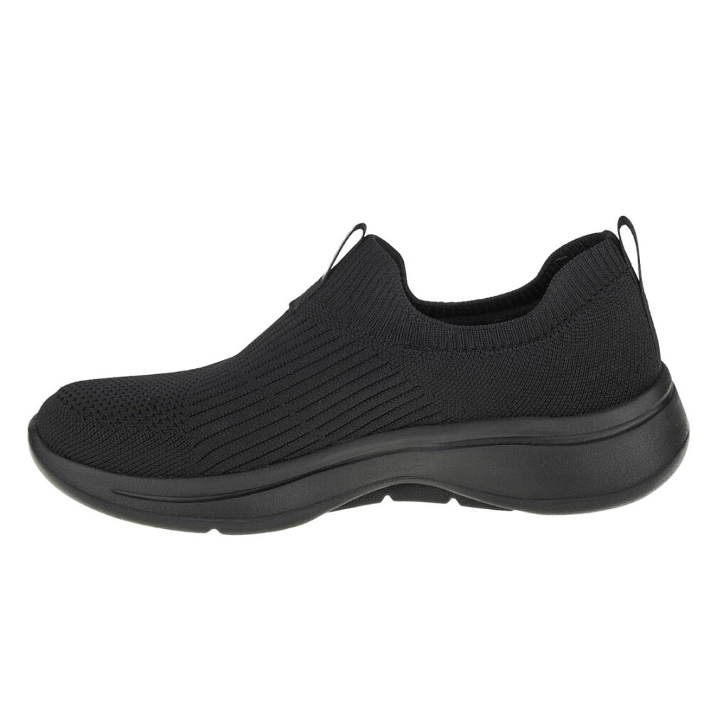 Skechers Women's GO Walk Arch FIT-Iconic Sneaker  Black/Black  10