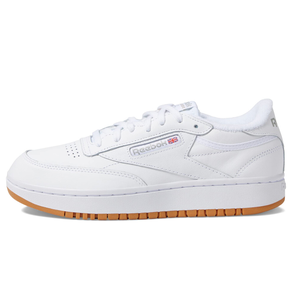 Reebok Women's Club C Double Sneaker  White/Gum  5.5