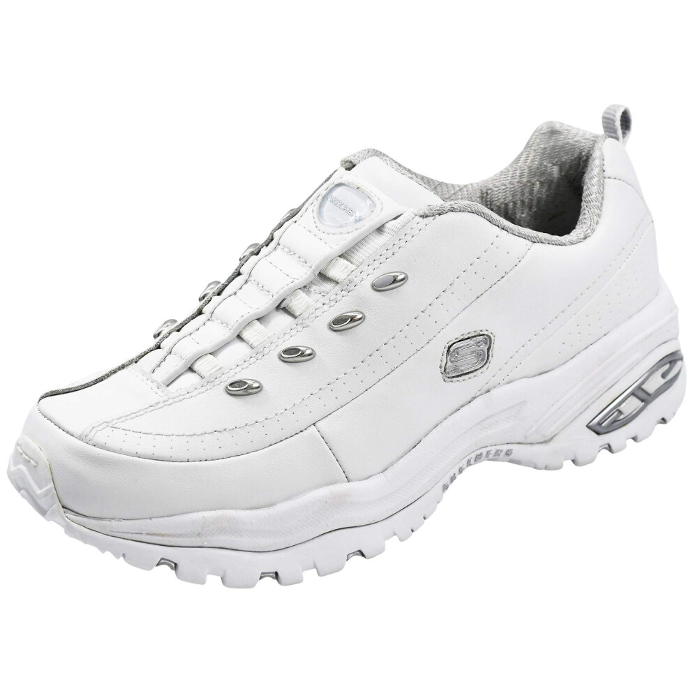 Skechers Sport Women's Premium-Premix Slip-On Sneaker  White/Silver  7