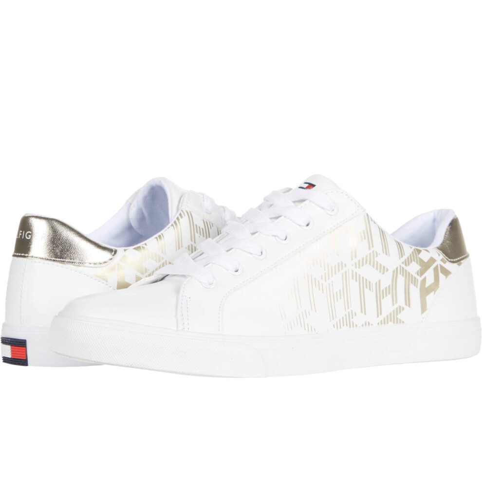 Tommy Hilfiger Women's LOURA Sneaker  White Multi  6