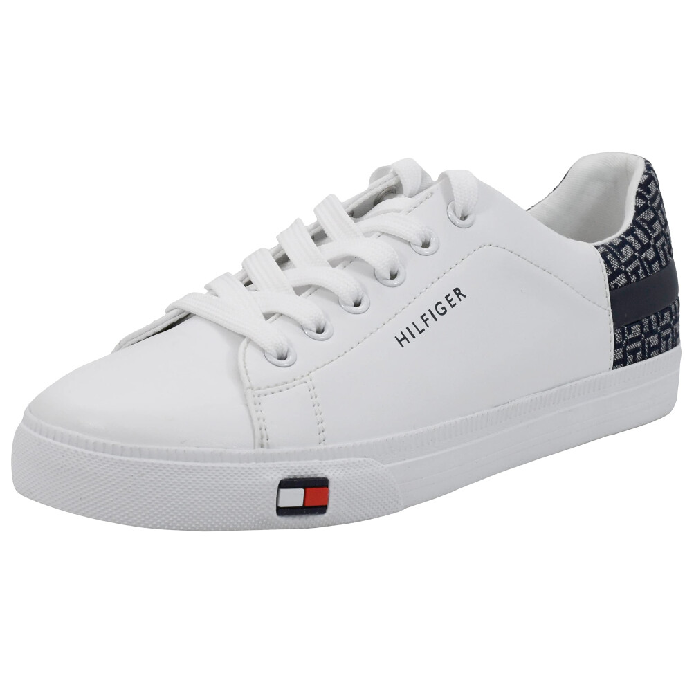 Tommy Hilfiger Women's LADDIN Sneaker  White Monogram  6.5 M US