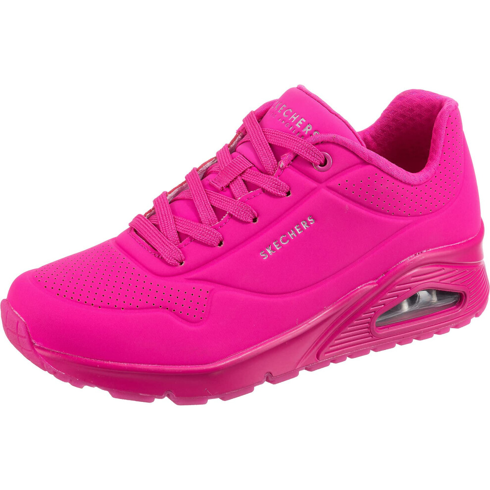 Skechers womens Uno - Night Shades Sneaker  Hot Pink  5 Wide US