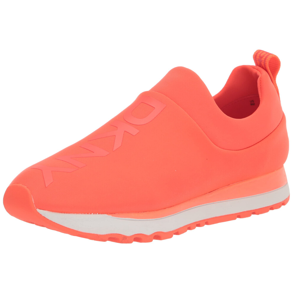 DKNY Women's Jadyn Lightweight Slip on Comfort Sneaker  Orange  8.5