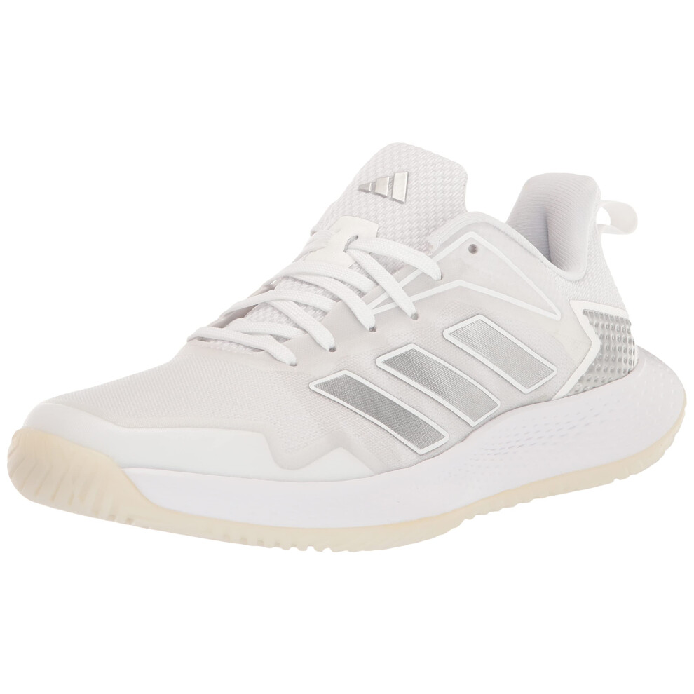 adidas Women's Defiant Speed Sneaker  White/Silver Metallic/Grey One