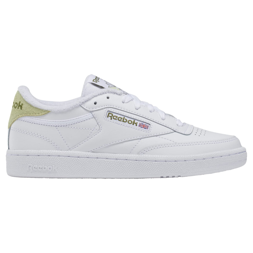 Reebok Women's Club C 85 Sneaker  White/Citrus Glow  8