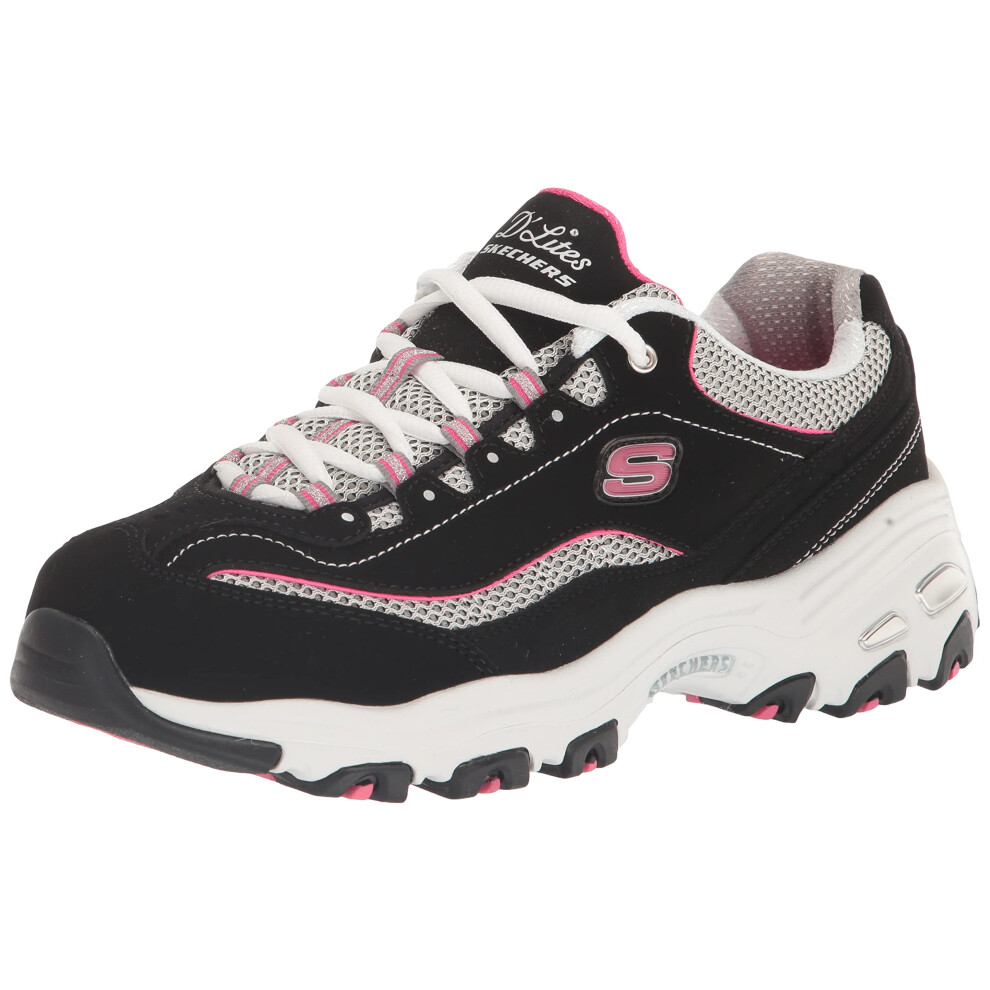 Skechers womens D'lites - Life Saver Memory Foam Lace-up fashion sneak