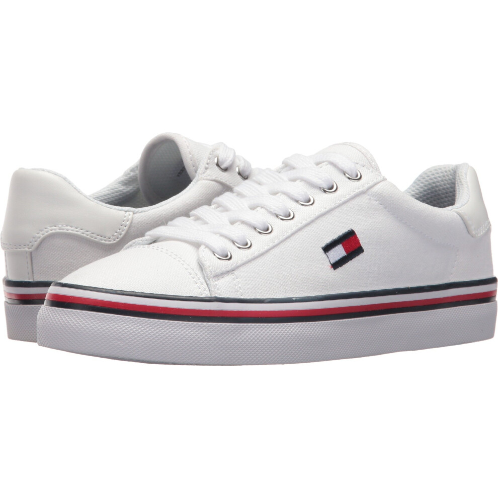 Tommy Hilfiger Women's FRESSIAN Sneaker  White Multi  5