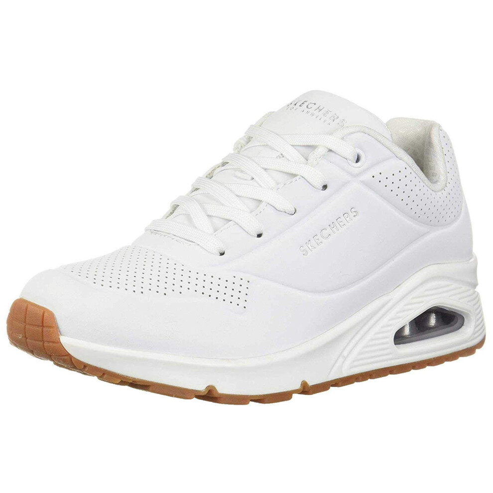 Skechers womens Skecher Street Women's Uno - Stand on Air Sneaker  Whi