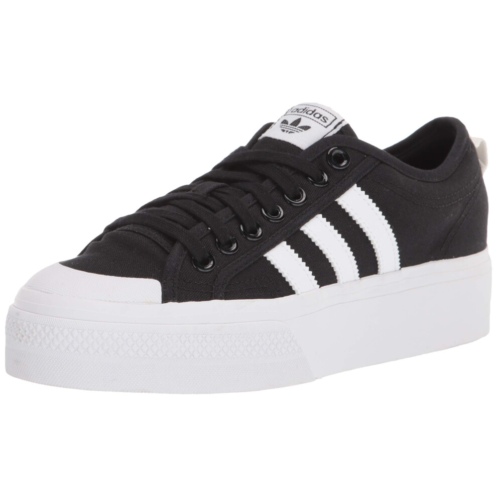 adidas Originals Women's Nizza Platform  Black/White/White  6