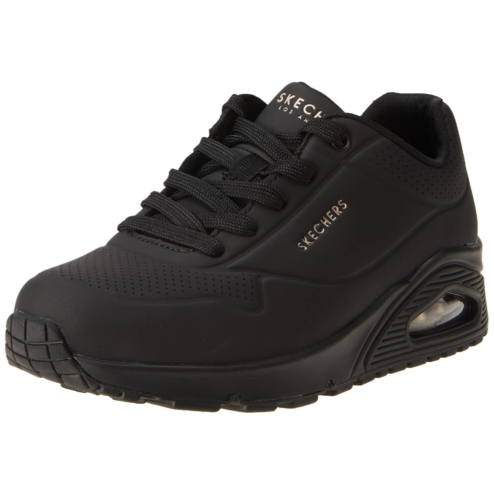 Skechers womens Skecher Street Women's Uno - Stand on Air Sneaker  Bla