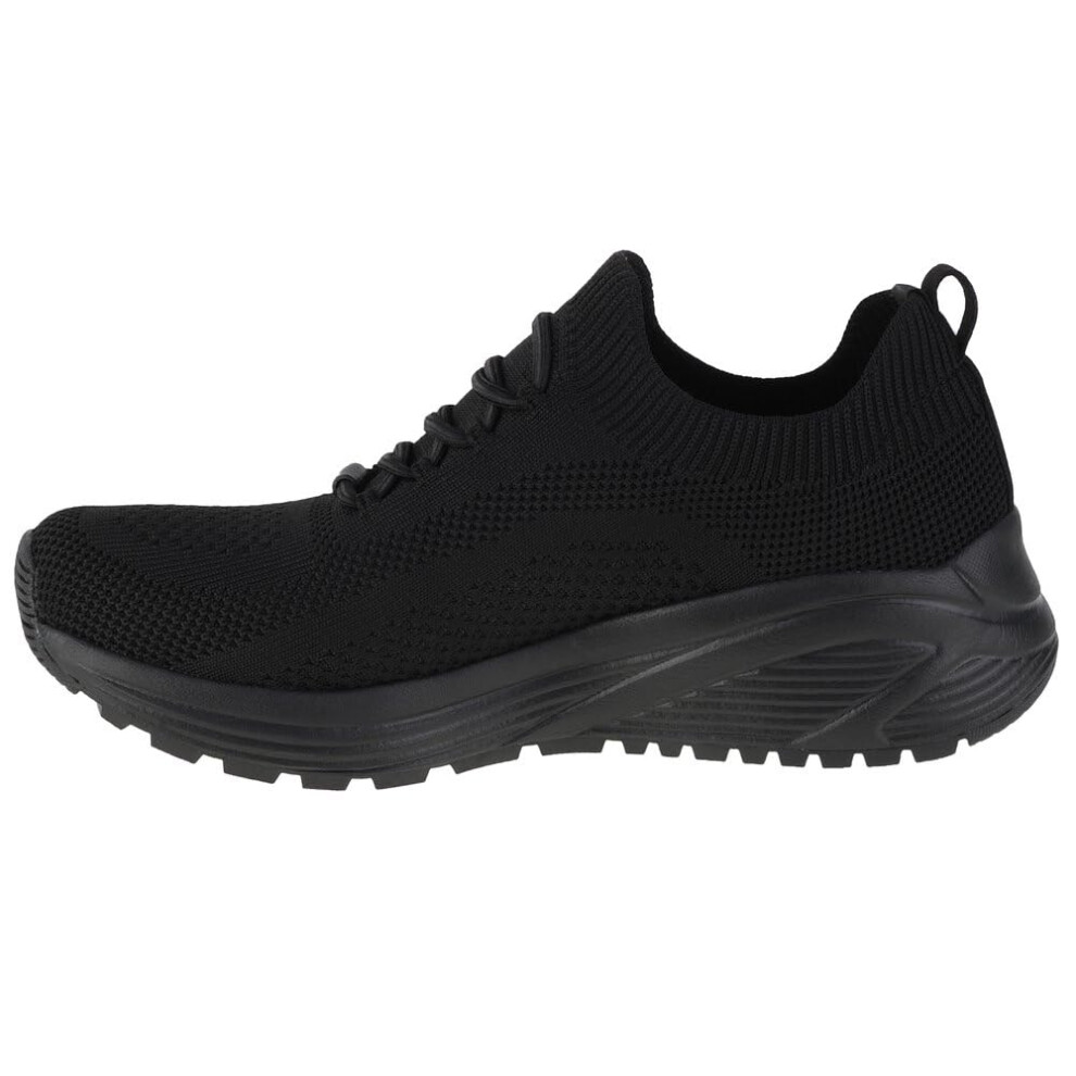 Skechers womens Bobs Sparrow 2.0- Allegiance Crew  Black/Black  10