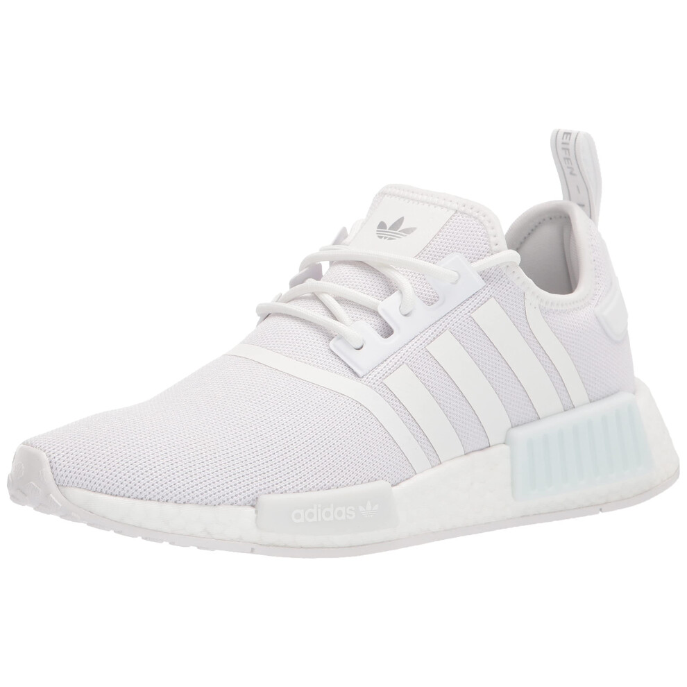 adidas Originals womens Nmd_r1's Sneaker  White/White/Silver Metallic