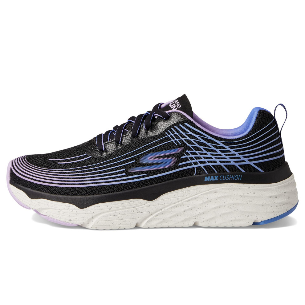 Skechers Women's MAX Cushioning Elite-Galaxy Burst Sneaker  Black/Purp