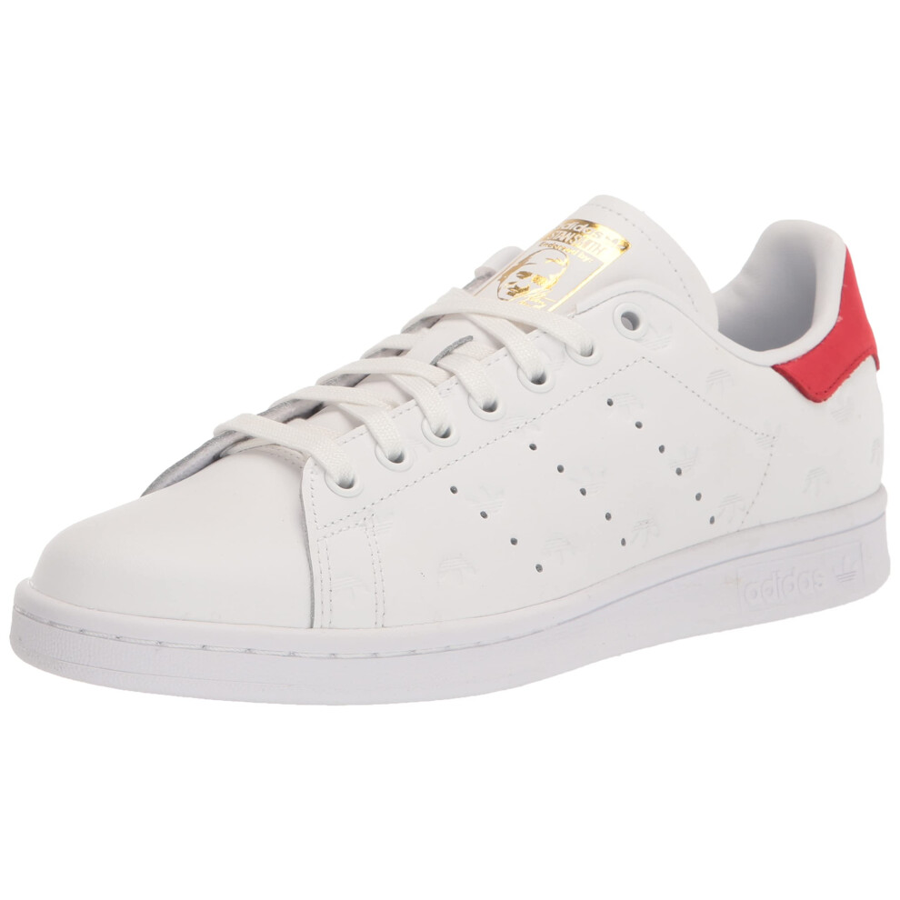 adidas Originals Women's Stan Smith Sneaker  White/Better Scarlet/Gold