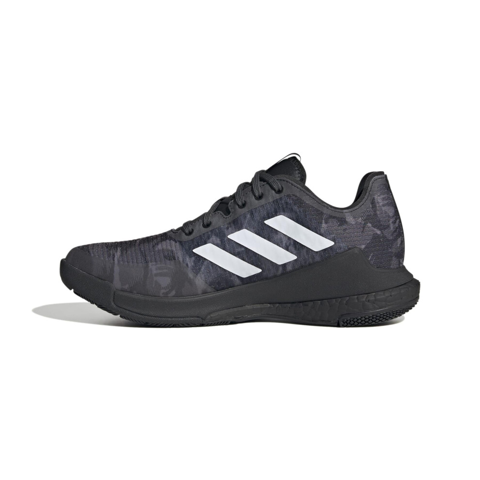 adidas Women's Crazyflight Sneaker  Black/White/Black  10.5