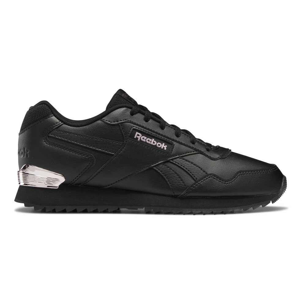 Reebok Women's Glide Ripple Clip Sneaker  Black/Rose Gold  11