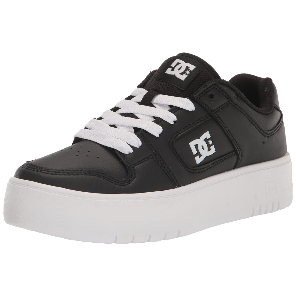 DC Women's Manteca 4 Platform Skate Shoe  Black/White  10.5