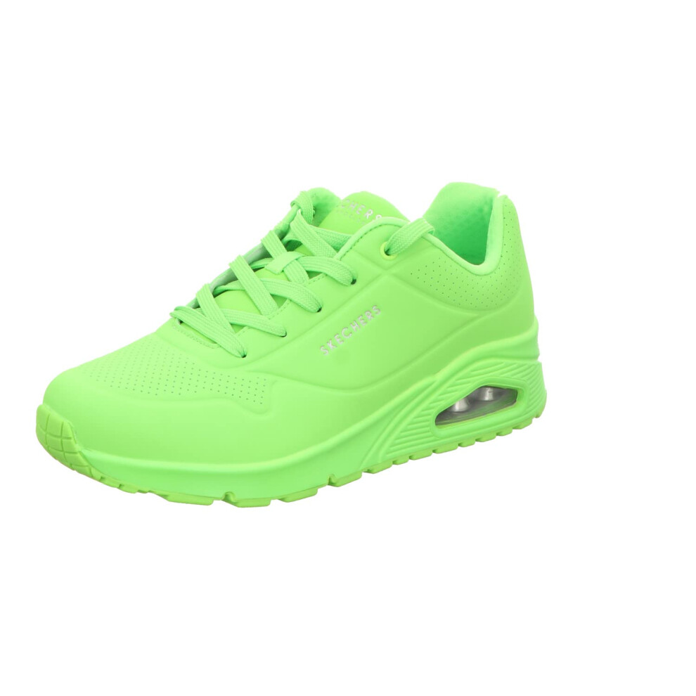 Skechers Women's Uno-Night Shades Sneaker  Lime  7 Wide