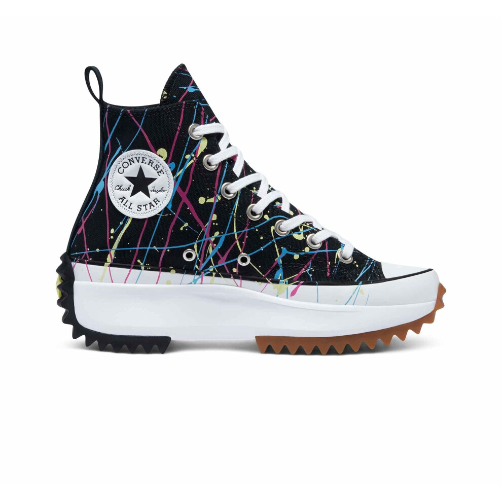 Converse Women's Run Star Hike High Splatter Paint - Black/Multi/White