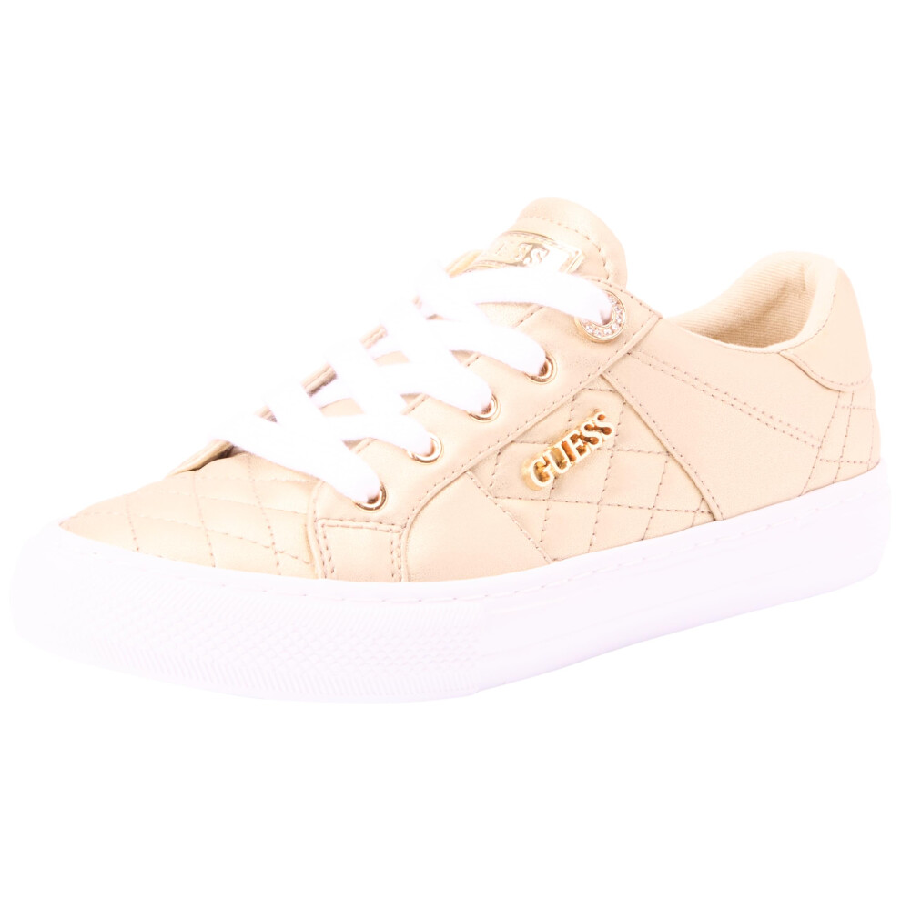 Guess Women's LOVEN Sneaker  Gold 710  5.5