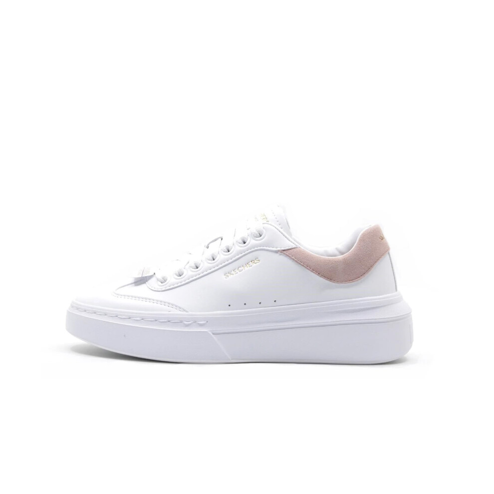 Skechers Women's Cordova Classic Best Behavior  White Duraleather Pink