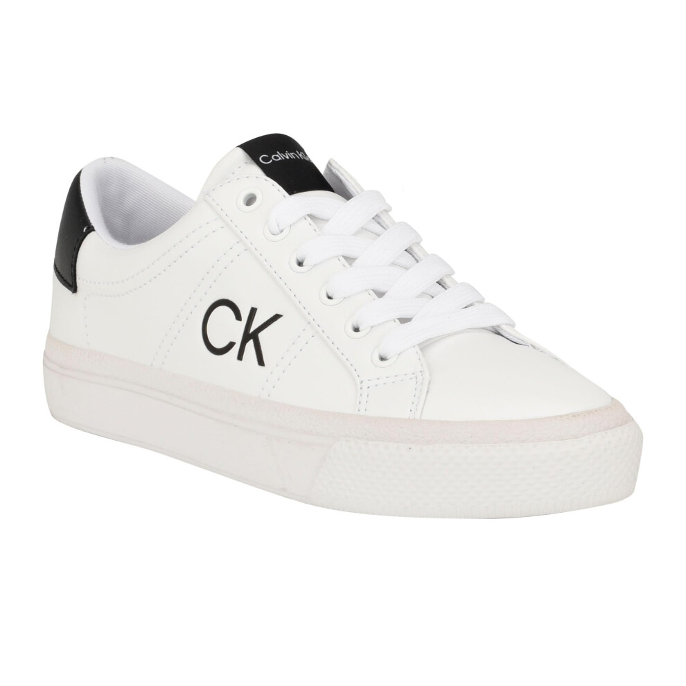 Calvin Klein Women's CYLAIE Sneaker  White 140  7.5