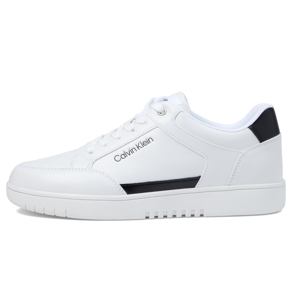 Calvin Klein Women's Hallen Sneaker  White/Black  8