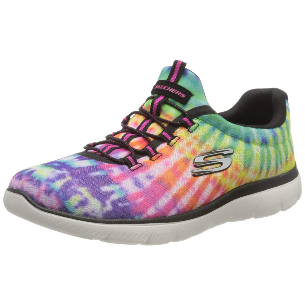 Skechers womens Summits - Looking Groovy Sneaker  Black/Multi  6.5 US