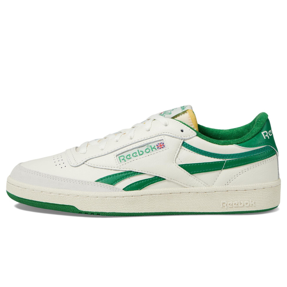 Reebok womens Club C Revenge Sneaker  Chalk/White/Glen Green  9.5 US